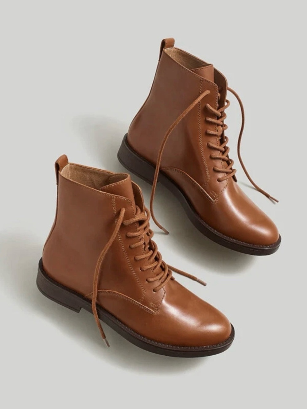 Madewell Evelyn Lace-Up Ankle Combat Boots - Size 8 - Picture 2 of 11